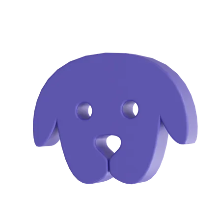 Dog head  3D Icon