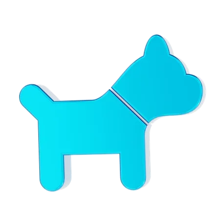 Dog head  3D Icon