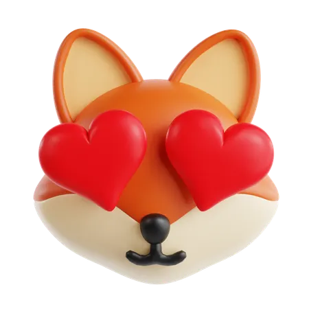 Dog In Love Emoji  3D Icon
