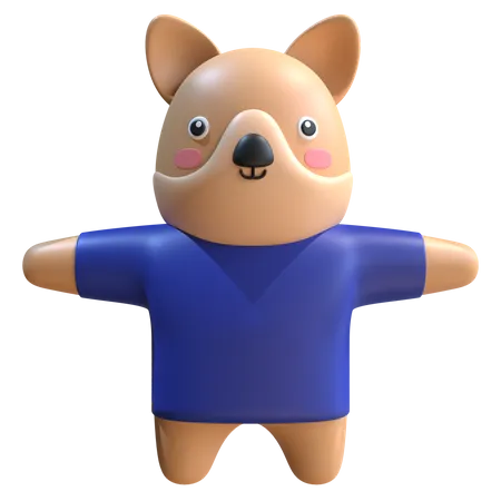 Dog Mascot  3D Illustration