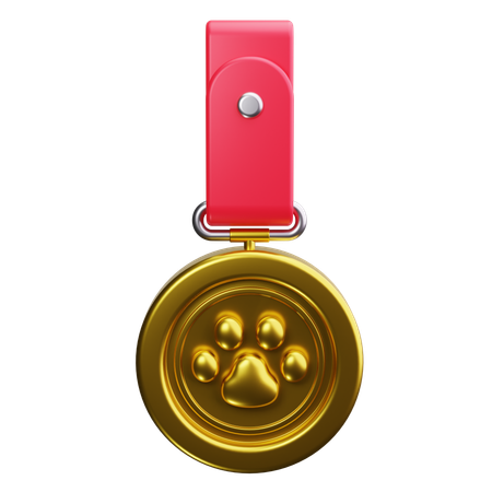 Dog Medal  3D Icon