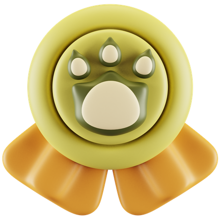 Dog Medal  3D Icon