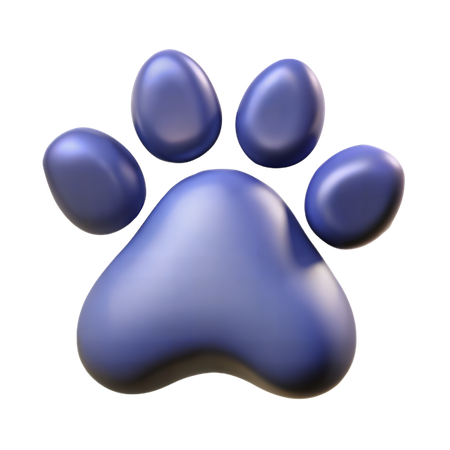 Dog Paw Print  3D Icon