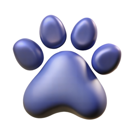 Dog Paw Print  3D Icon