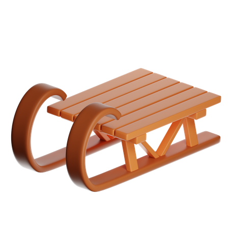 Dog Sled  3D Icon