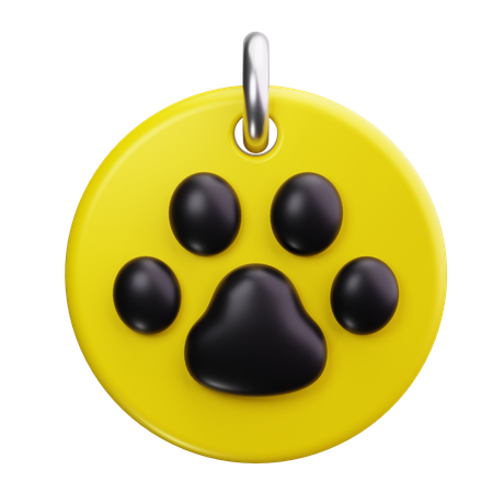 Dog Tag  3D Icon