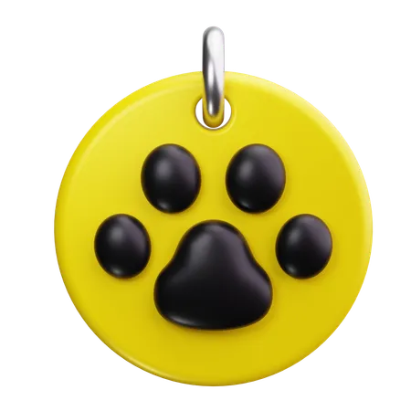 Dog Tag  3D Icon