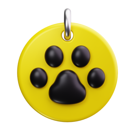 Dog Tag  3D Icon