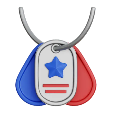 Dog Tag  3D Icon