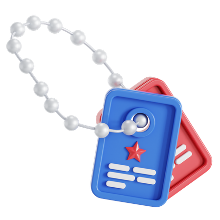 Dog Tags  3D Icon