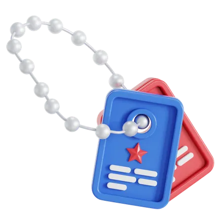 Dog Tags  3D Icon