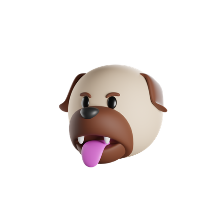 Dog Tongue  3D Icon