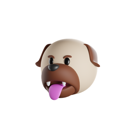 Dog Tongue  3D Icon