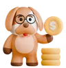 Dog With Coin