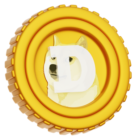Doge Coin  3D Icon