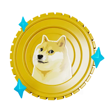 Doge Coin  3D Illustration