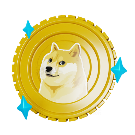 Doge Coin  3D Illustration