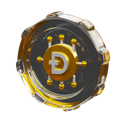 Doge Coin 3D Icon