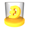 doge currency 3d logos