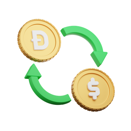 Doge Exchange  3D Icon