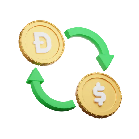 Doge Exchange  3D Icon