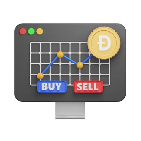 Doge Graph  3D Icon