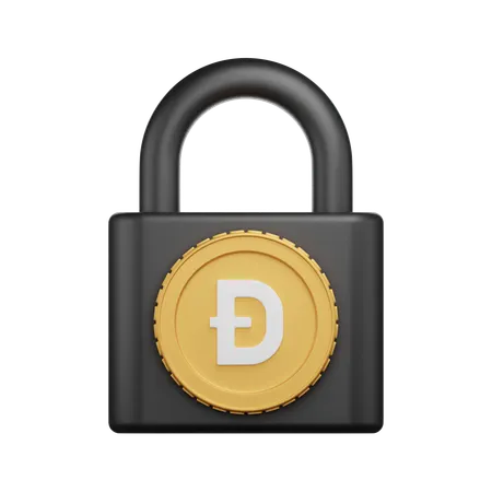 Doge Padlock  3D Icon