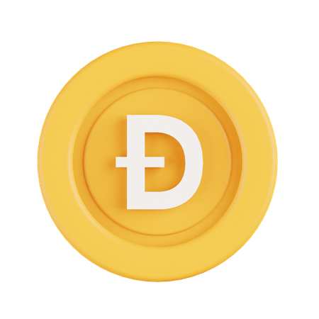 Dogecoin  3D Icon