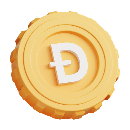 Dogecoin  3D Icon