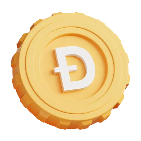 Dogecoin  3D Icon