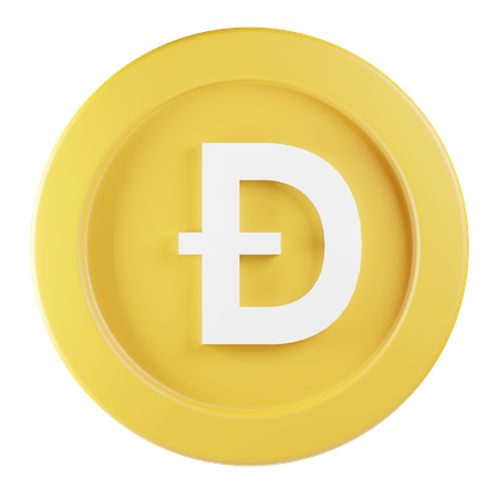 Dogecoin  3D Icon