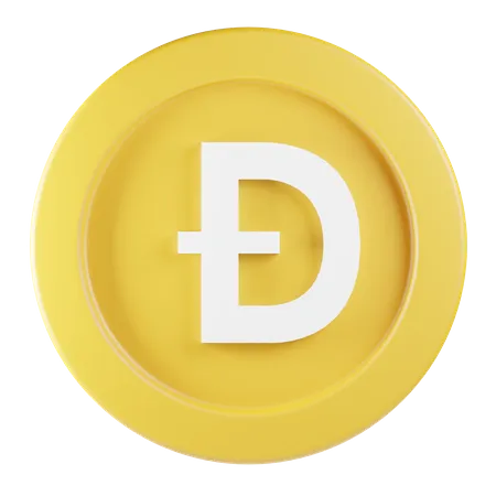 Dogecoin  3D Icon