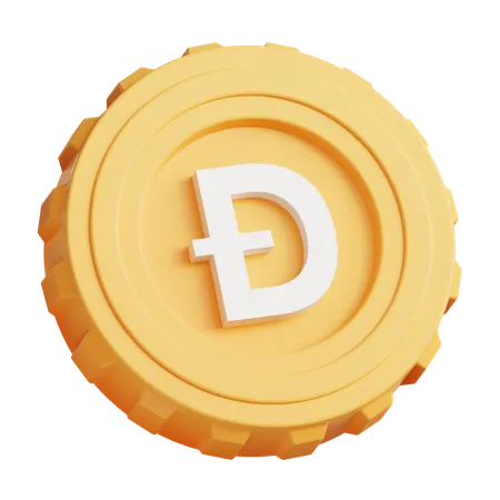 Dogecoin  3D Icon