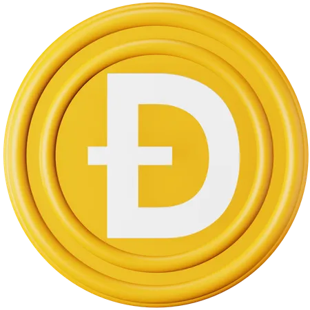 Dogecoin  3D Icon