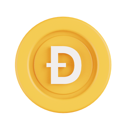 Dogecoin  3D Icon