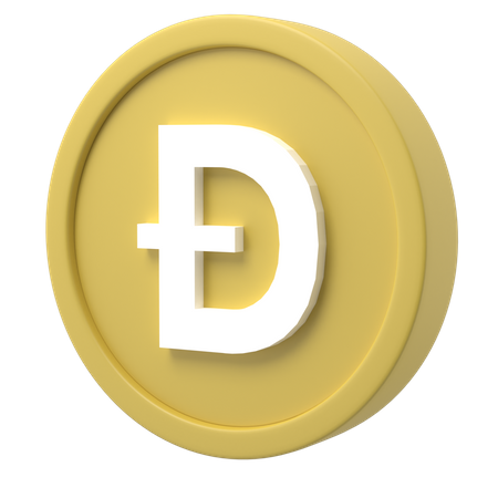 Dogecoin  3D Icon