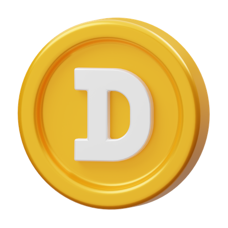 Dogecoin  3D Icon