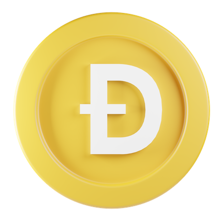 Dogecoin  3D Icon