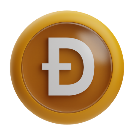 Dogecoin  3D Icon