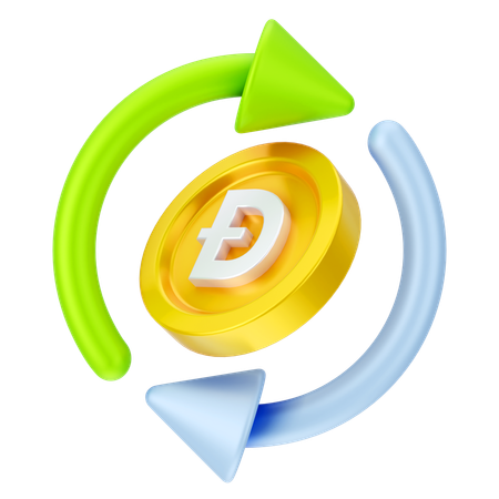 Dogecoin-Austausch  3D Icon