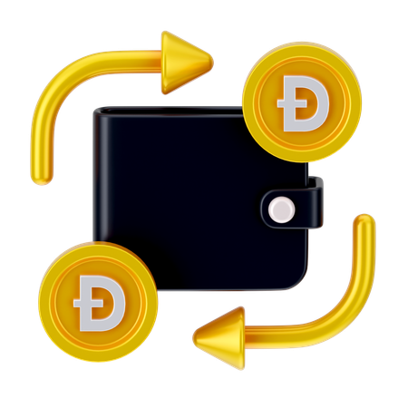 Dogecoin-Austausch  3D Icon