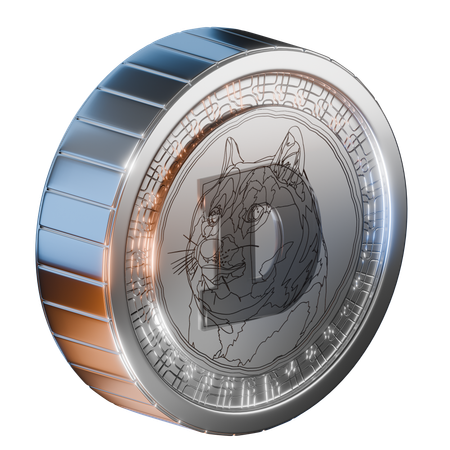 Dogecoin Coin  3D Icon