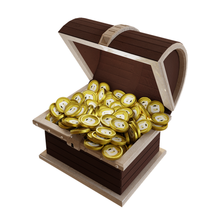 Dogecoin (DOGE) Treasure Chest  3D Icon