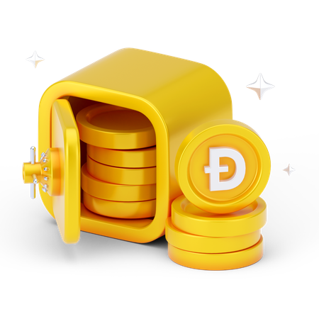 Épargne dogecoin  3D Icon