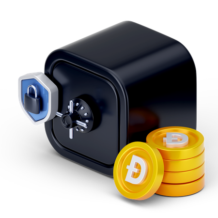 Dogecoin-Ersparnisse  3D Icon