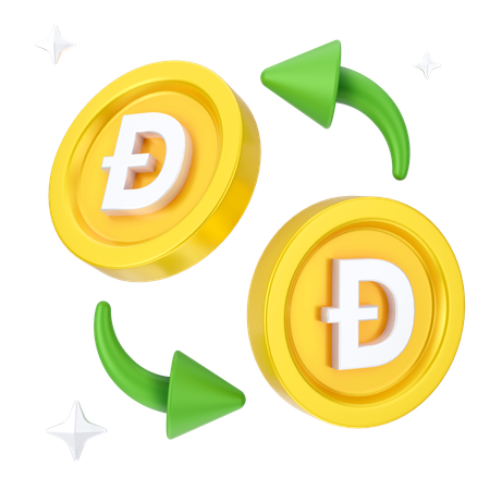 도지코인 교환  3D Icon