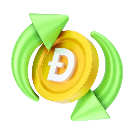 도지코인 교환  3D Icon