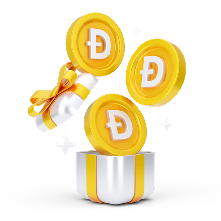 Dogecoin Gift  3D Icon