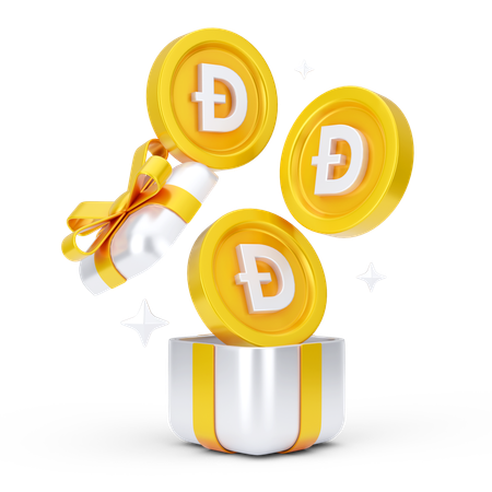 Dogecoin Gift  3D Icon