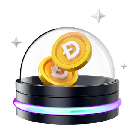 Holograma dogecoin  3D Icon